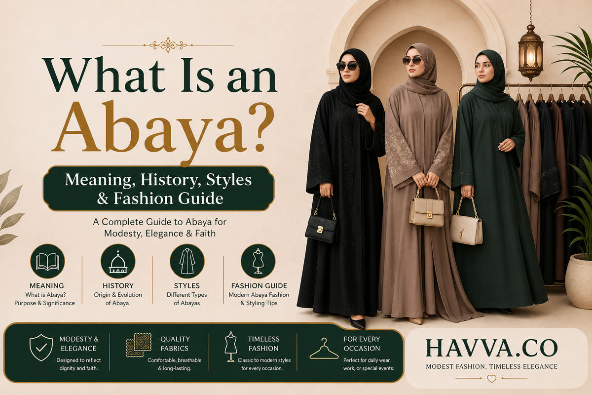 havva.co-What Is an Abaya? Meaning, History, Styles & Fashion Guide-Featured image